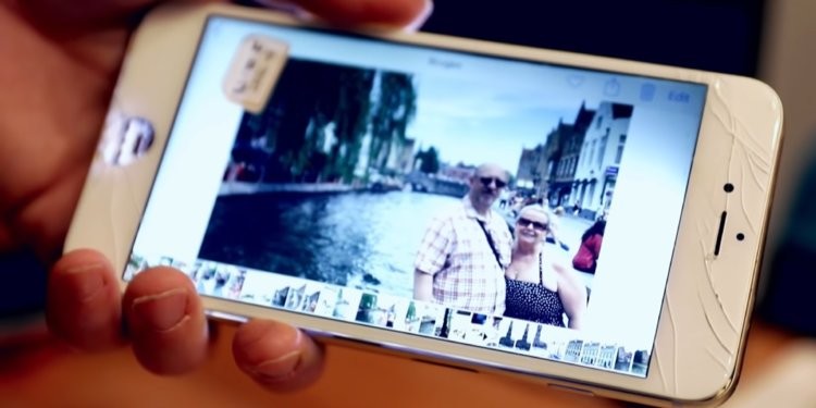 It may still be possible to retrieve images from a broken smartphone. Photo: YouTube / CBC