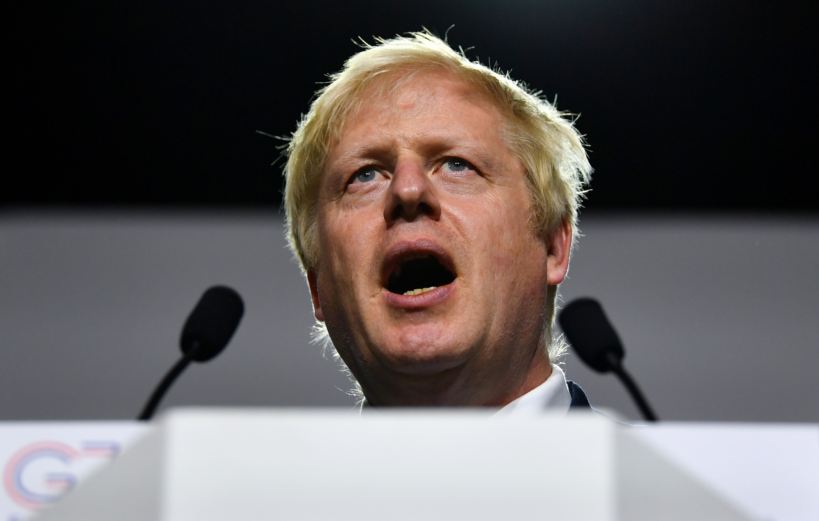 Britain's Prime Minister Boris Johnson speaks during a news conference at the end of the G7 summit in Biarritz. Photo: Reuters