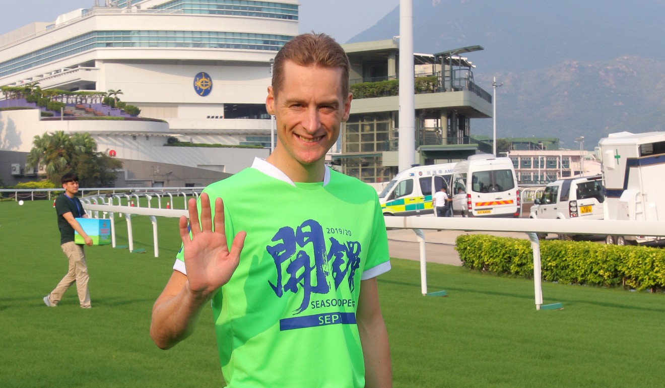 Blake Shinn in the preseason Jockey Club sprint.