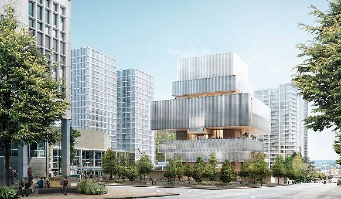 An artist's impression of the Chan Centre for the Visual Arts, which will be the new home for the Vancouver Art Gallery. The C$150 million (US$113 million) project, slated to open in 2023, received a C$40 million donation from Caleb and Tom Chan. Photo: Herzog and De Meuron