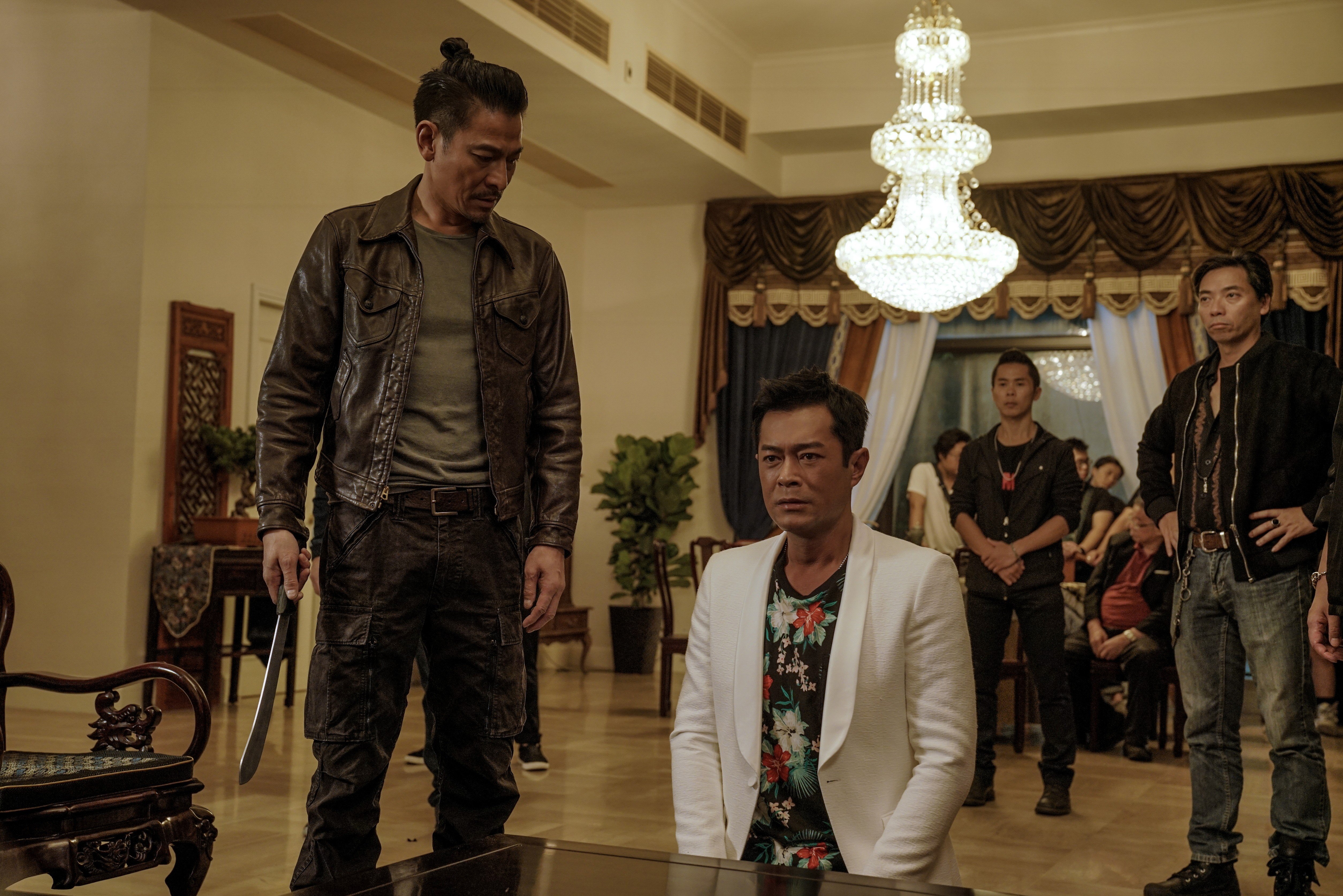 Andy Lau (left) and Louis Koo in The White Storm 2: Drug Lords, a Hong Kong-set crime thriller that has taken 1.4 billion yuan at the Chinese box office this summer.