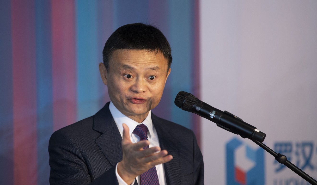 Alibaba co-founder and chairman Jack Ma speaks at the 2019 World Economic Forum (WEF) annual meeting in Davos. Photo: Xinhua
