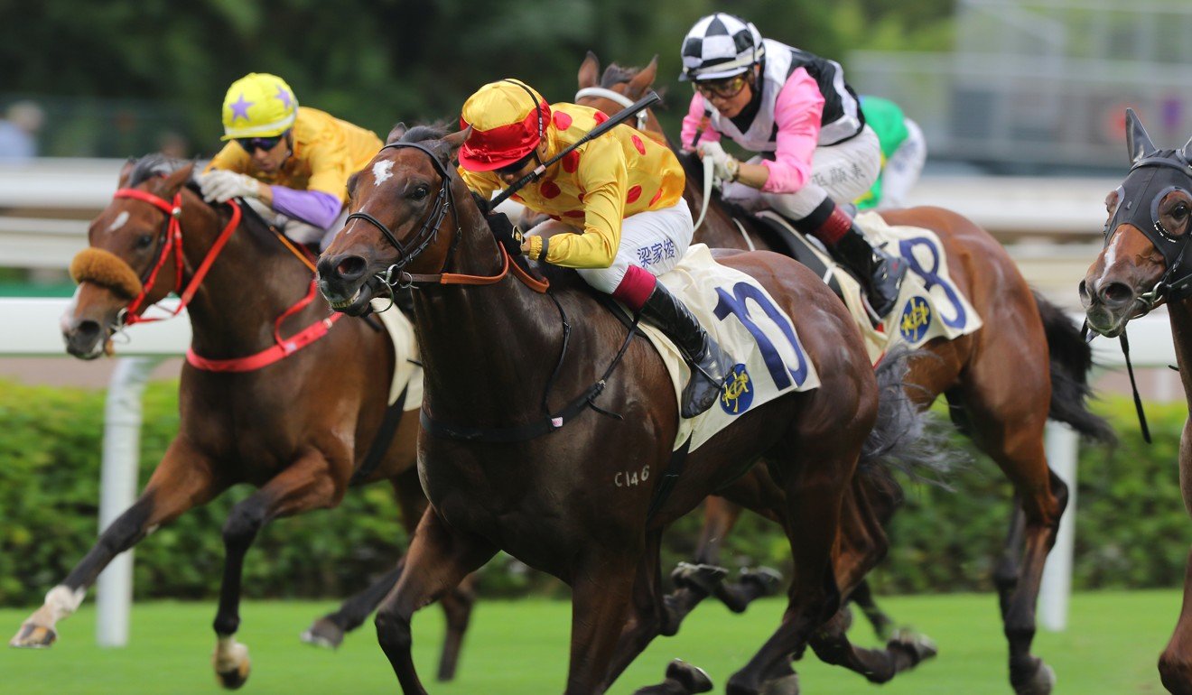 Richard Gibson’s Gold Chest runs away to win under Derek Leung at Sha Tin.