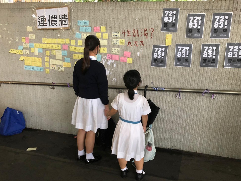 Pupil Kat (left), pictured with her classmate Rainbow. Photo: Gigi Choy