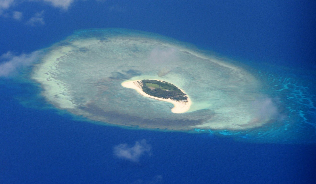 A reef in the disputed Spratly Islands in the South China Sea. The political signals of this maritime exercise should be ominous insofar as the South China Sea disputes are concerned. Photo: EPA