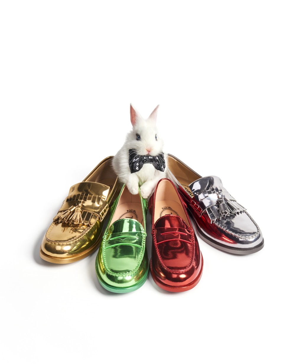 Elbaz has created a colourful and playful collection of shoes