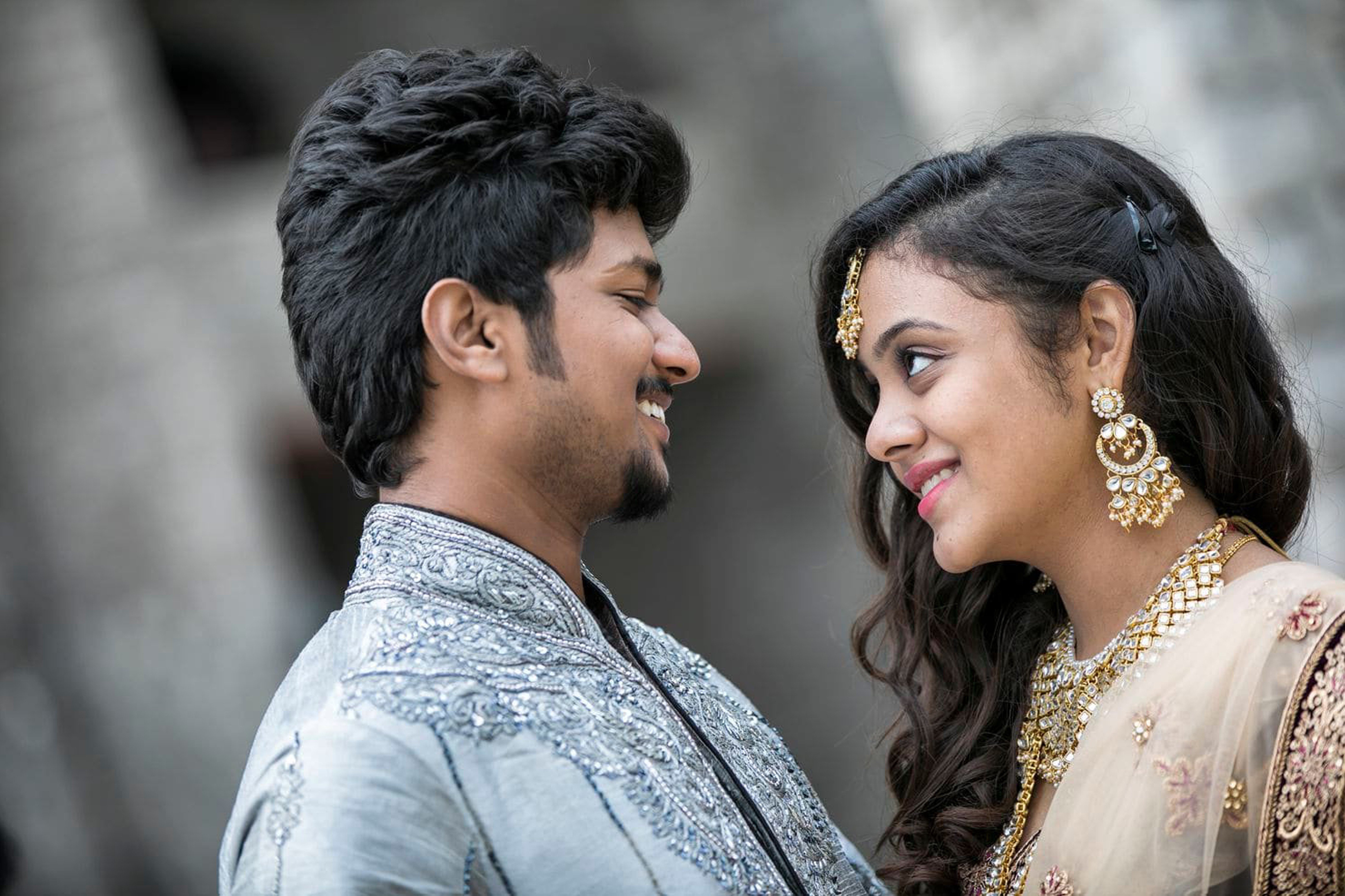 Pranay Perumalla and Amrutha Varshini at their wedding reception in August 2018.