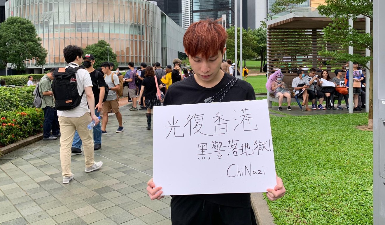 Yuen Hin, 25, took the day off to join the rally. Photo: Zoe Low