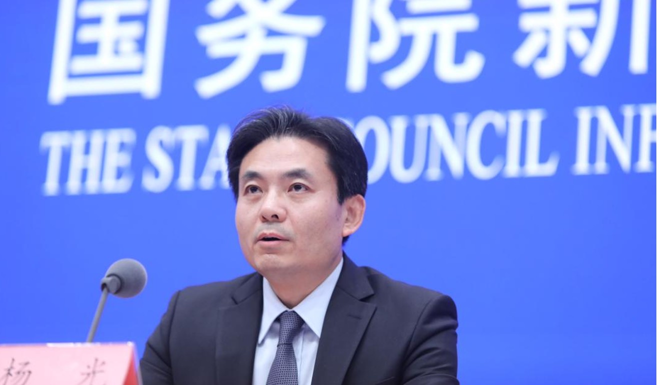Yang Guang, spokesman for the Hong Kong and Macau Affairs Office, gives Beijing’s views on the unrest. Photo: Simon Song