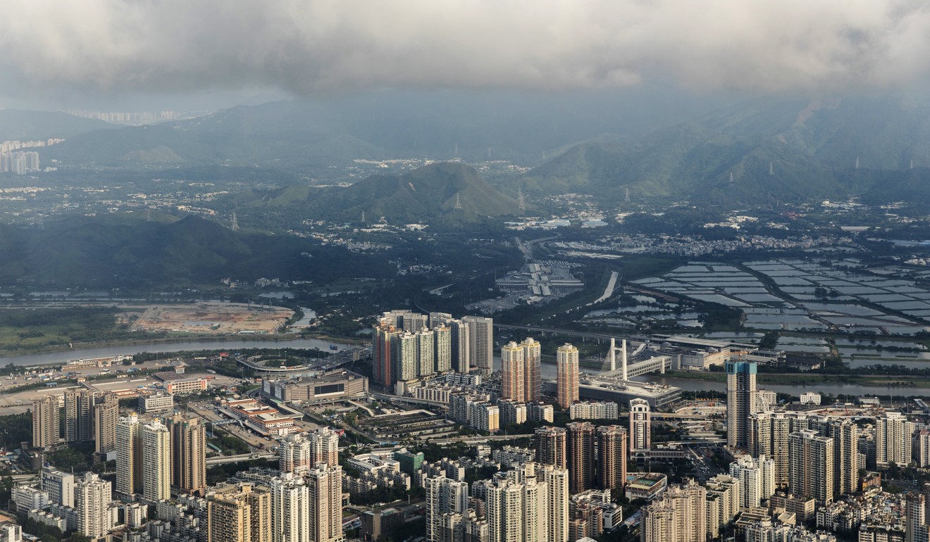 A view across Shenzhen towards Hong Kong, both part of the Greater Bay Area. Photo: Bloomberg