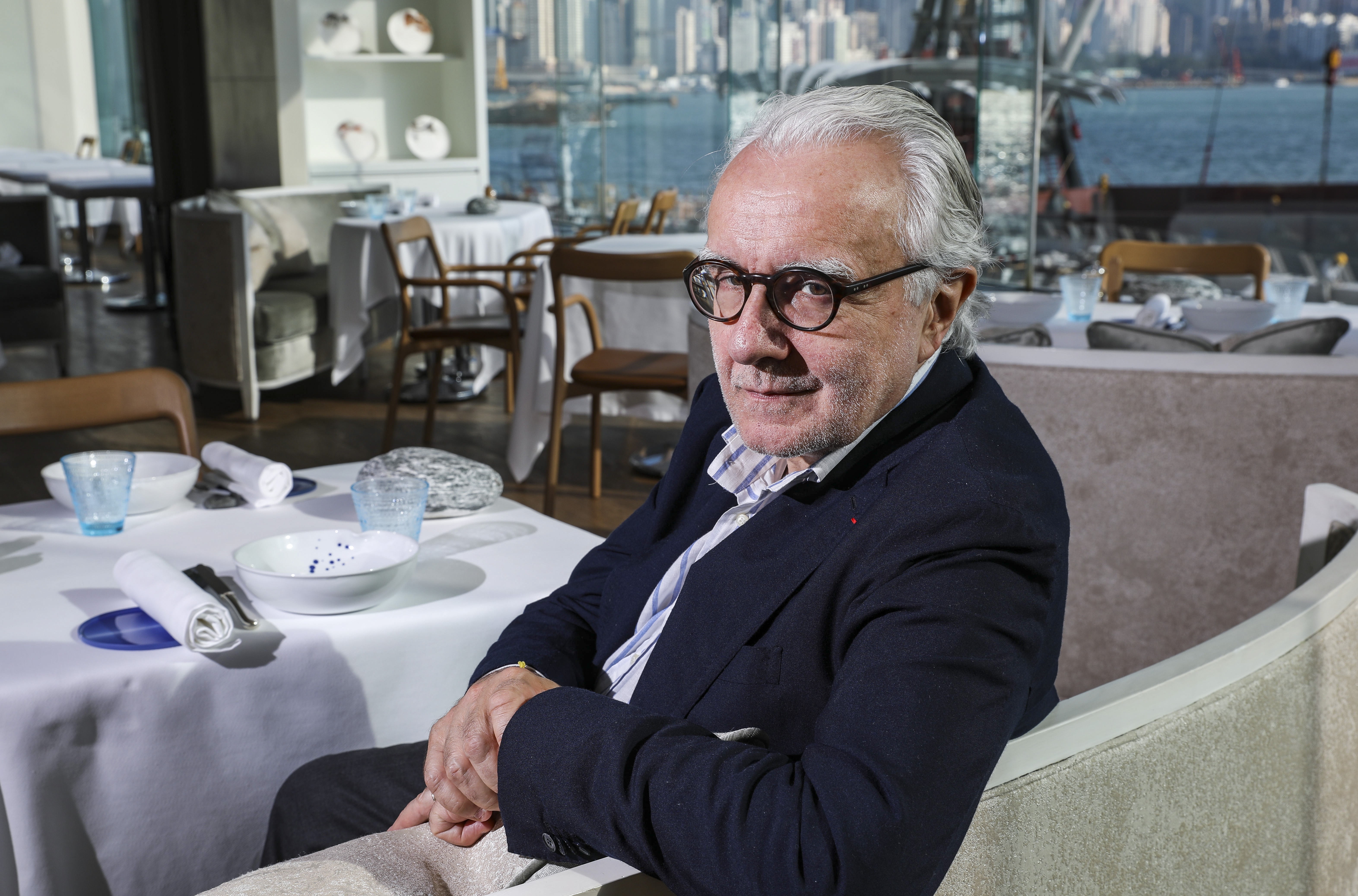 French chef Alain Ducasse says his pantry is never without olive oil, cereals and vegetable stock. Photo: Nora Tam
