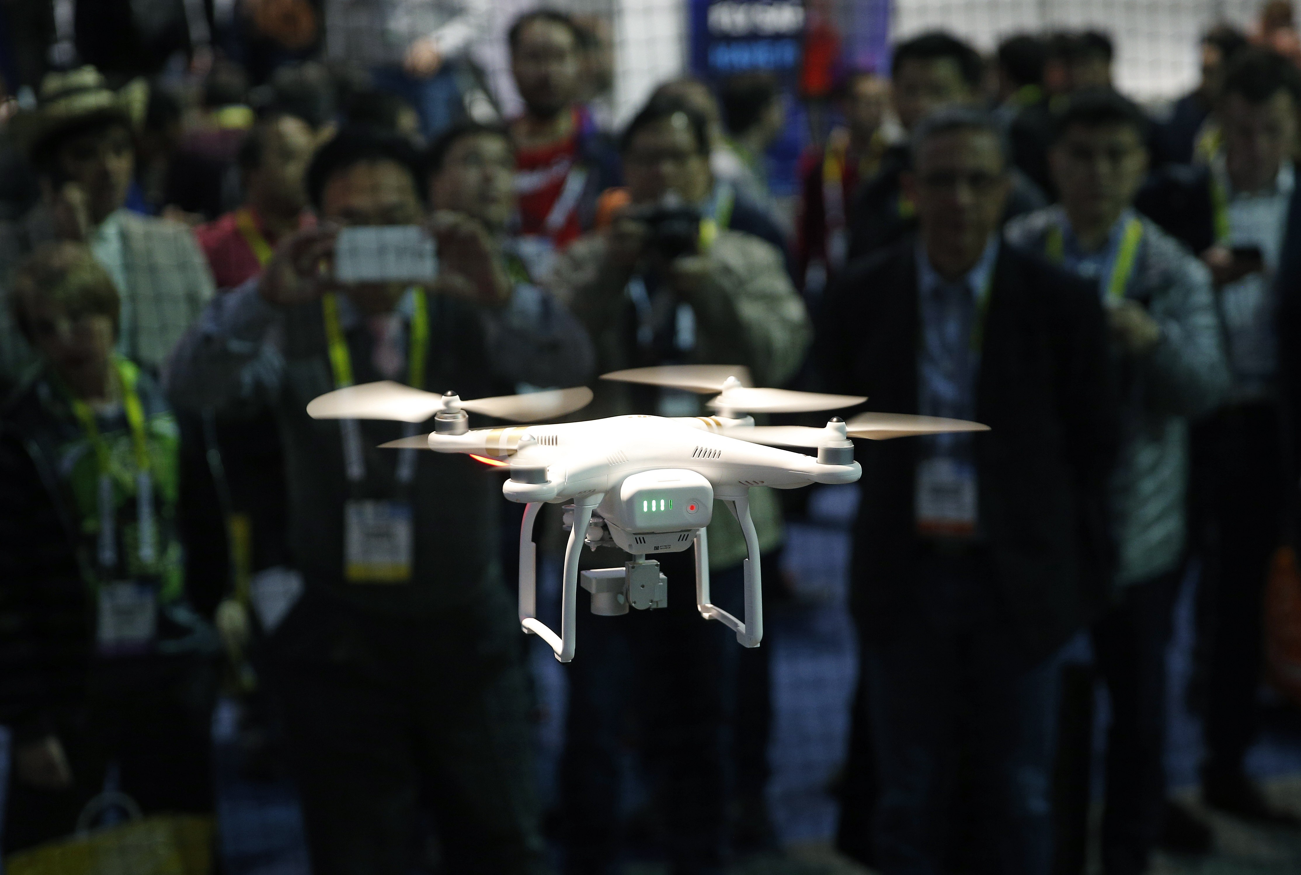 Putian police are monitoring motorists using drones made by Shenzhen-based DJI. Photo: AP