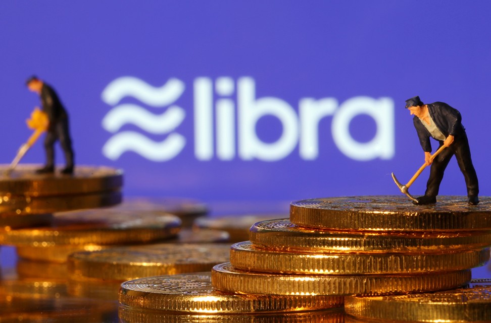 Facebook’s Libra, which is expected to be launched next year, will be pegged to a basket of convertible currencies – so it could serve as a stable online currency – while its payments will be endorsed by Visa and Mastercard. Photo: Reuters
