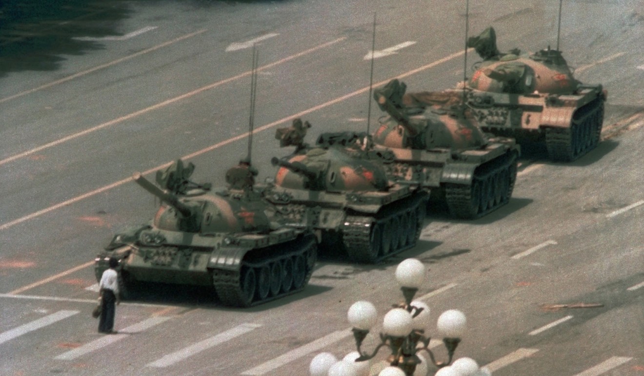 “Tank Man”, one of the iconic photographs to emerge from China’s crackdown in Tiananmen Square in June 1989. Photo: AP