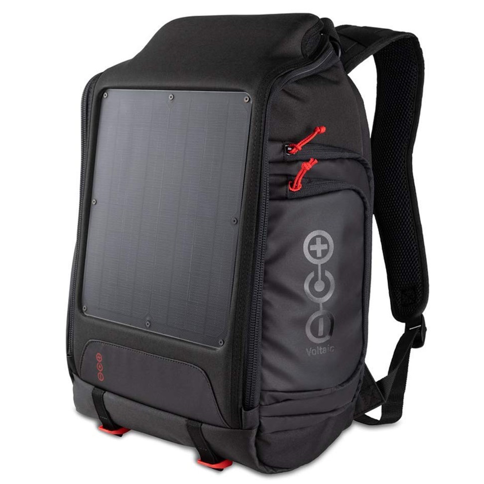The Voltaic Systems array rapid solar backpack charger.