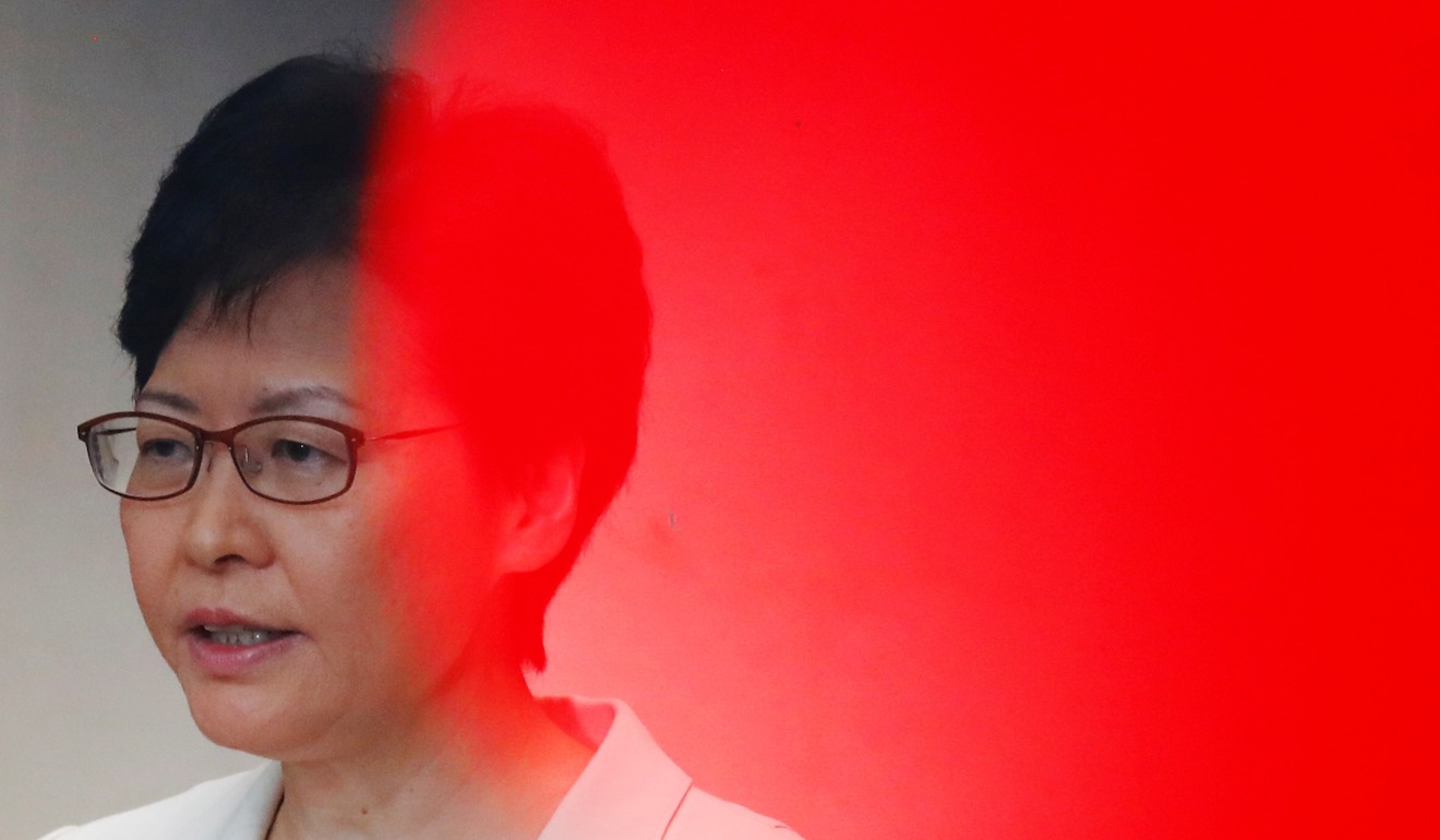 Hong Kong Chief Executive Carrie Lam shrugged off the downgrade. Photo: Reuters