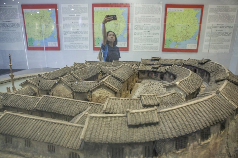 A replica of a Meizhou Hakka traditional house at the museum. Photo: Agoes Rudianto