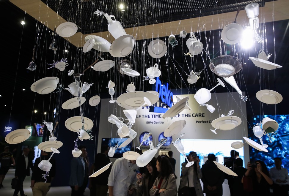 Decorations at the booth of Turkish consumer electronics brand Beko at IFA. Photo: Xinhua