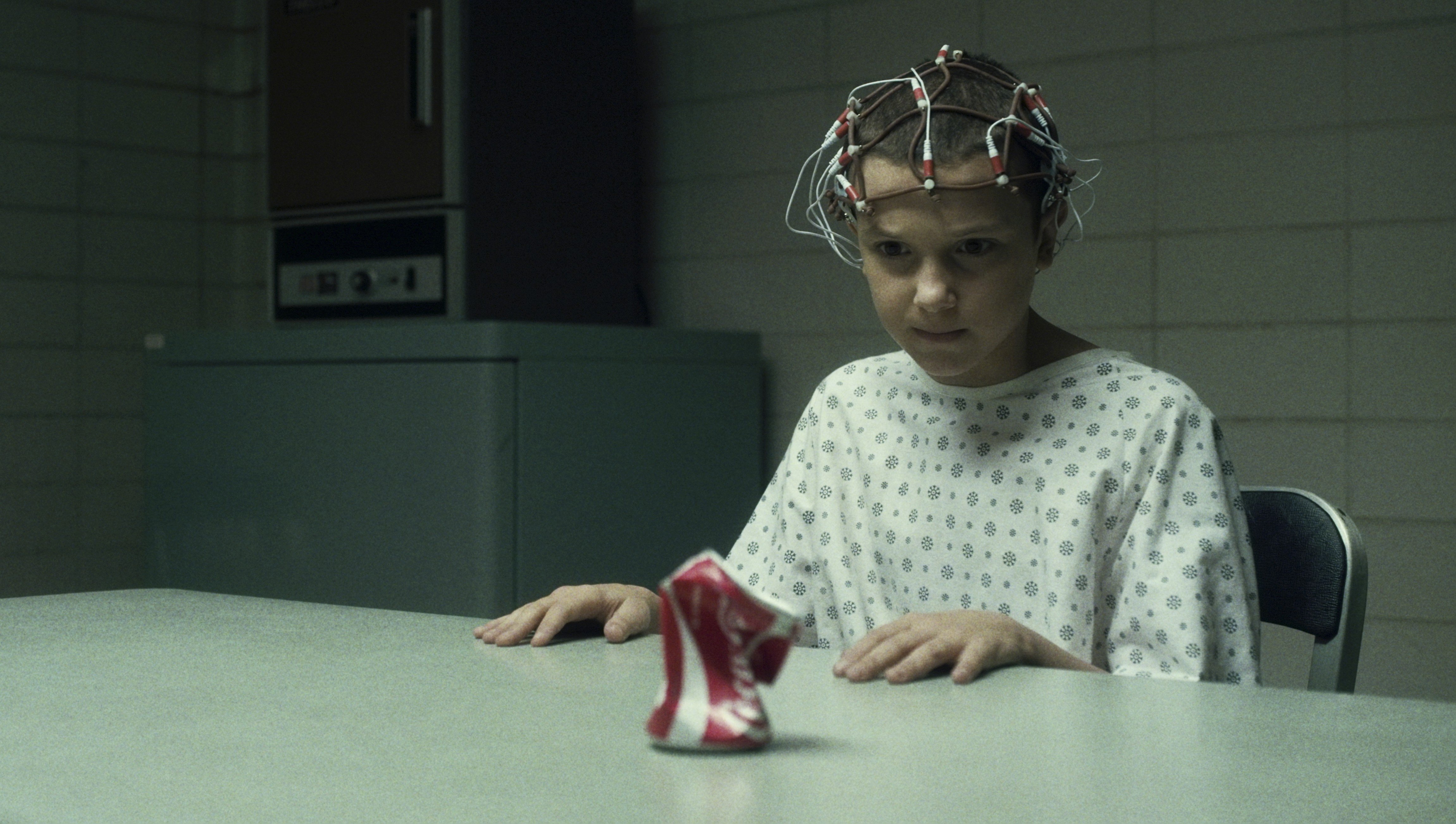 Millie Bobby Brown in a scene from Netflix series Stranger Things. She has launched a skincare line. Photo: courtesy of Netflix