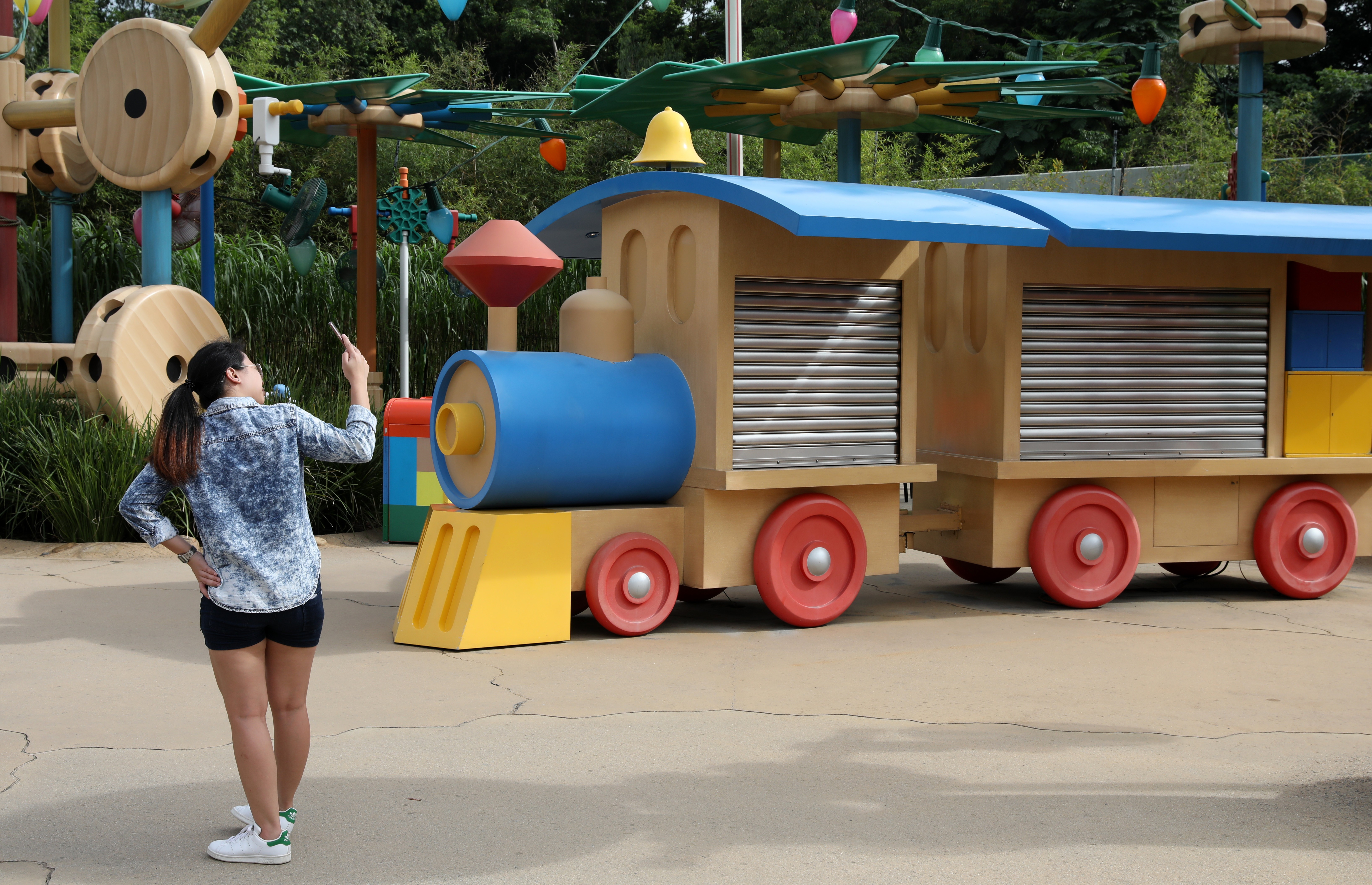 A deserted Disneyland Resort on Hong Kong’s Lantau Island. Months of protests have taken a heavy toll on city businesses. Photo: Nora Tam