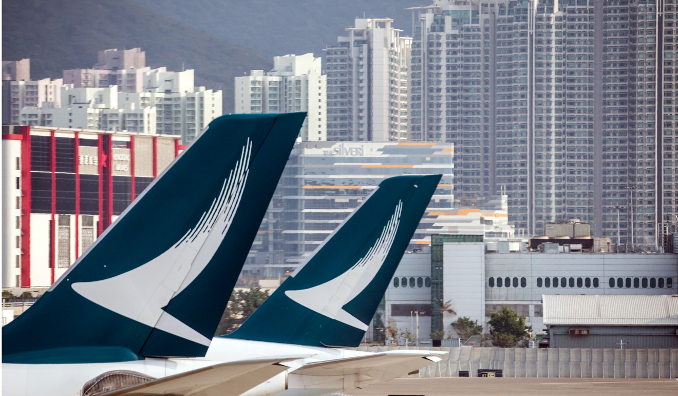 Cathay Pacific has been pressured to crack down on employees taking part in illegal protests. Photo: Bloomberg