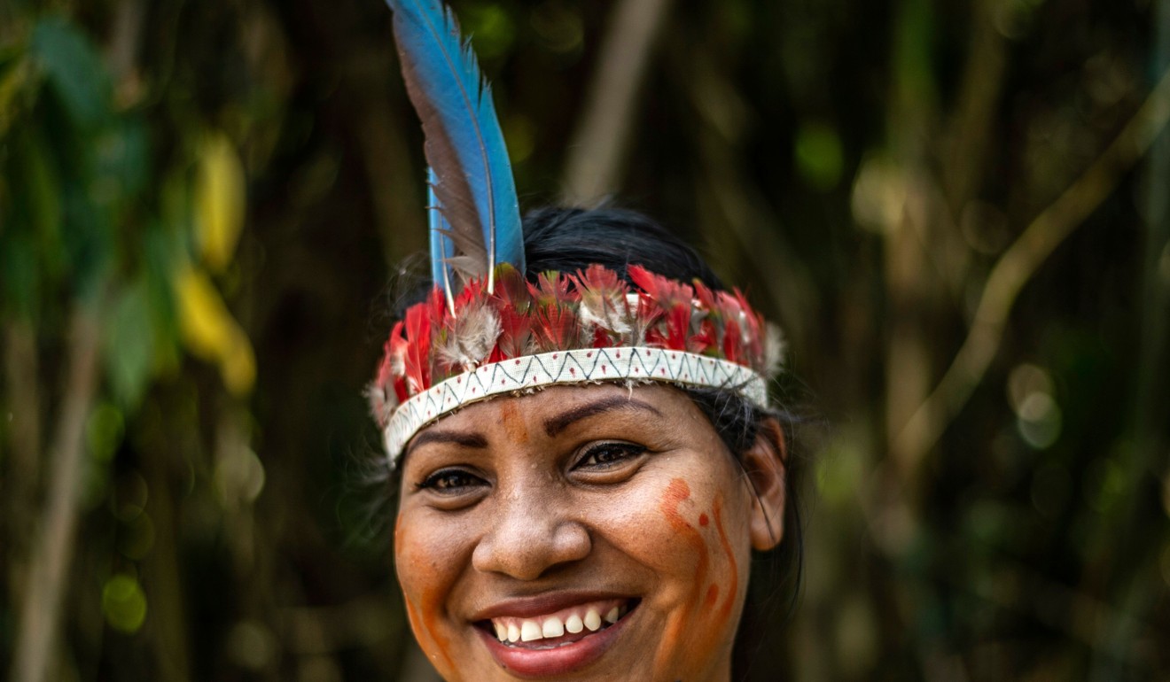 The Amazon forest is very much inhabited. This is a woman of the Arazaire indigenous group -one of the 38 groups in Madre de Dios region in Peru. Photo: AFP