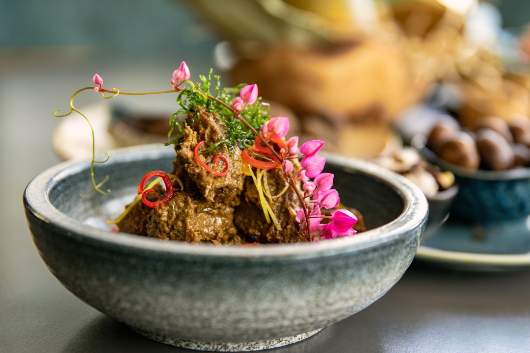 Beef red curry, served at the Kuala Lumpur restaurant OpenHouse, which features authentic Malaysian dishes - with a modern twist – inspired by family recipes collected by its chefs and kitchen staff.