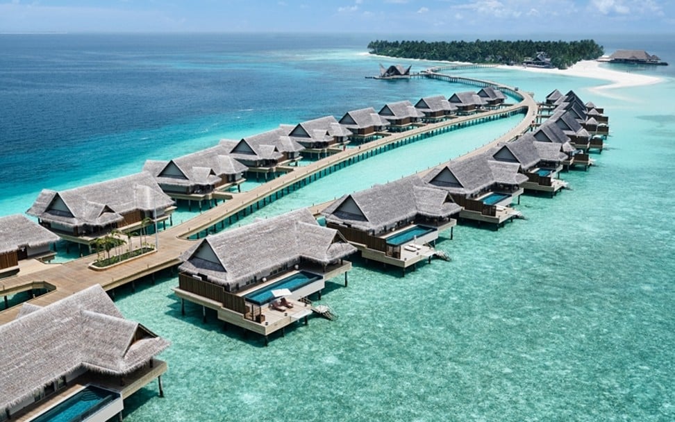 The resort of Joali Maldives in Raa Atoll, offers range of 73 private beach and overwater villas and residences. Photo: Joali Maldives