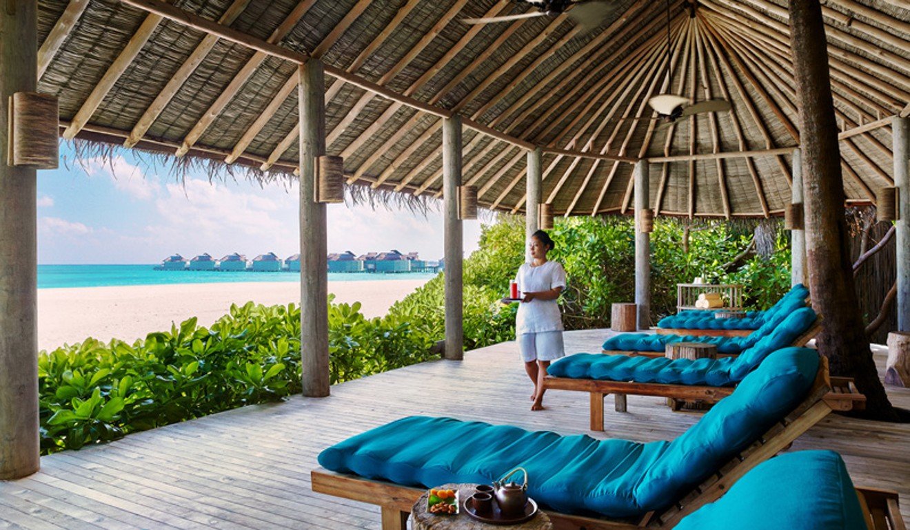 The Six Senses Laamu resort comprises 97 spacious thatched on-land and overwater luxury villas. Photo: Six Senses Laamu