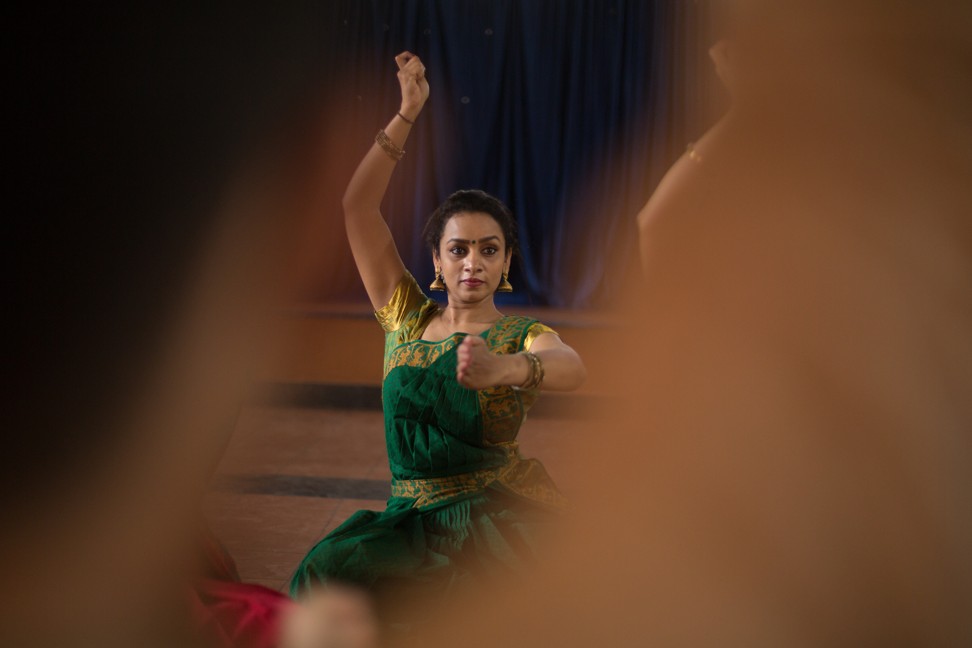 A Bharatanatyam dance student learning from Ma. Photo: Sumukha