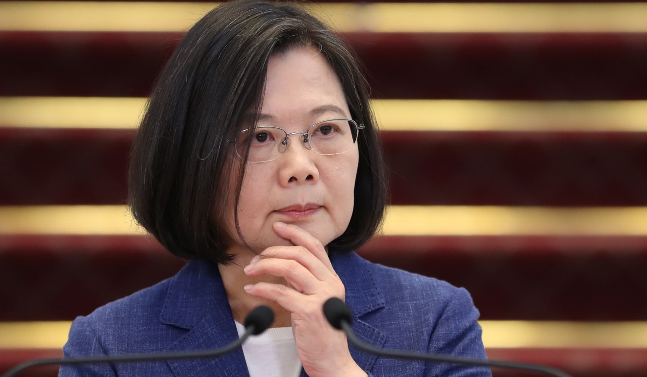 Incumbent Tsai Ing-wen faces a challenge from former DPP colleague Annette Lu Hsiu-lien. Photo: EPA