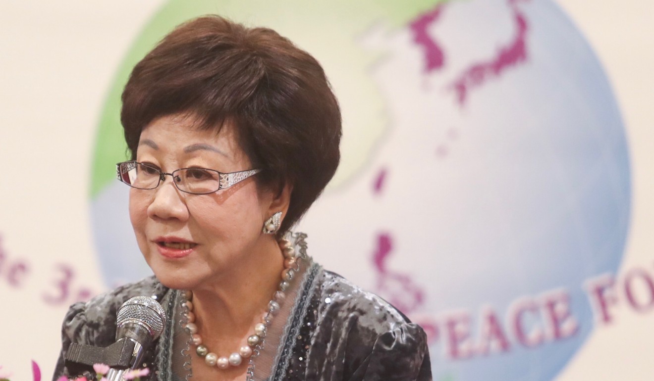 Former Taiwanese vice-president Annette Lu Hsiu-lien has announced that she will run for president representing the newly established Formosa Alliance Party. Photo: CNA