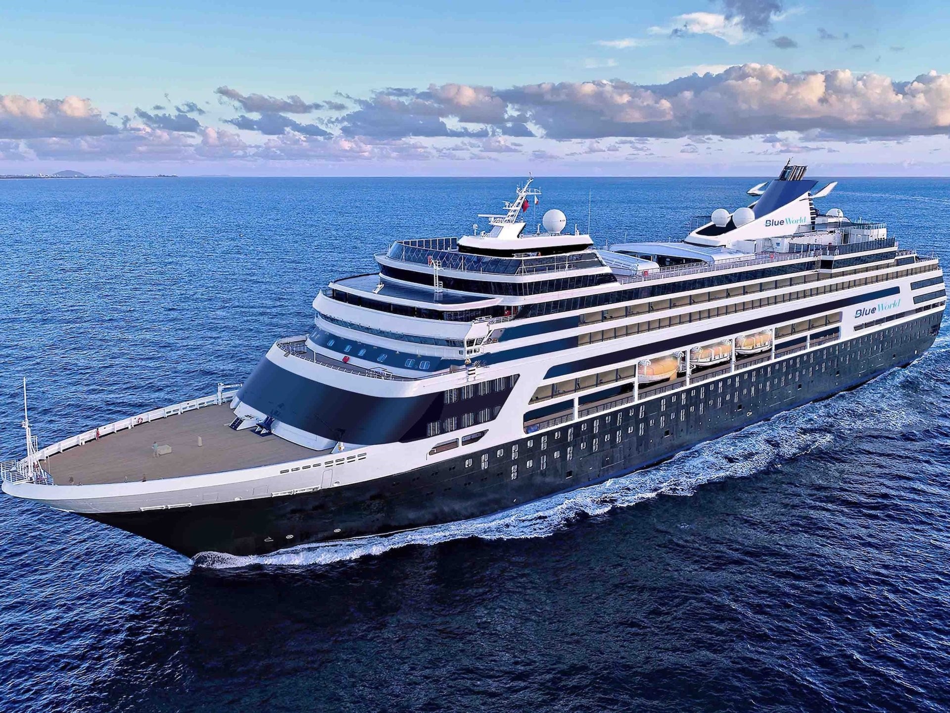 This what Blue World Voyages’ first ship is expected to look like. Photos: Blue World Voyages