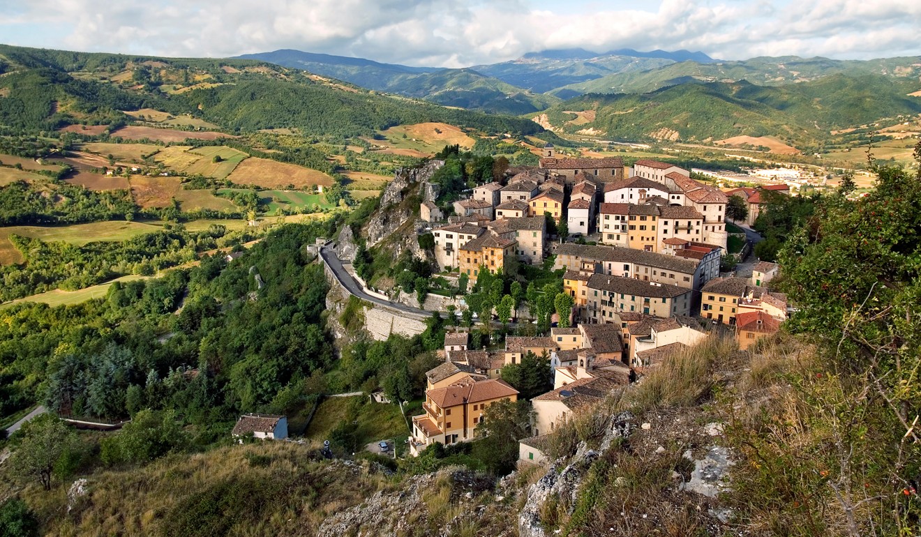 A hilltop village in Emilia-Romagna, an Italian region famous for its produce. Photo: Alamy
