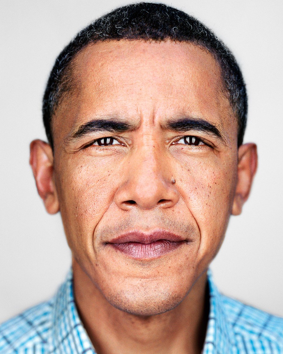 Close-up of Barack Obama (2008). Photo: Courtesy of Martin Schoeller