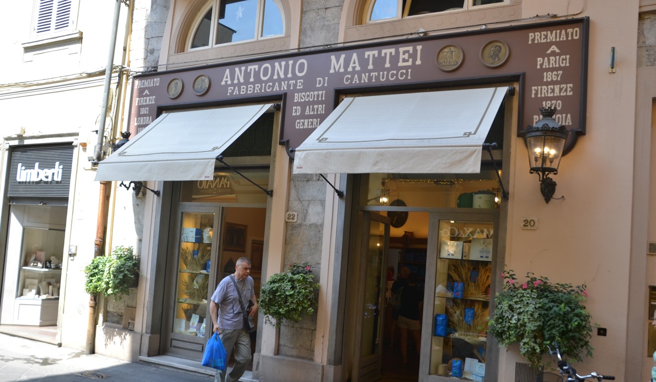 The original Mattei biscuit production and shop just outside Florence. Photo: Chris Dwyer