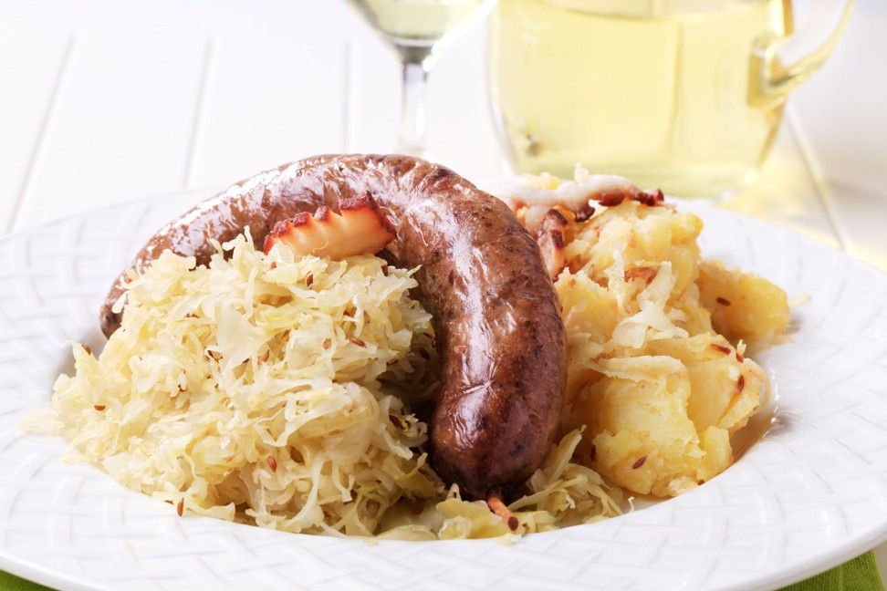 Blood sausage, sauerkraut and potatoes. Photo: Alamy