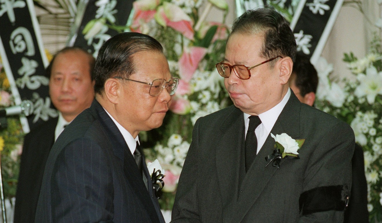 Tsang with Xinhua director Zhou Nan at a memorial service for Deng Xiaoping in Hong Kong in 1997. Photo: Dickson Lee