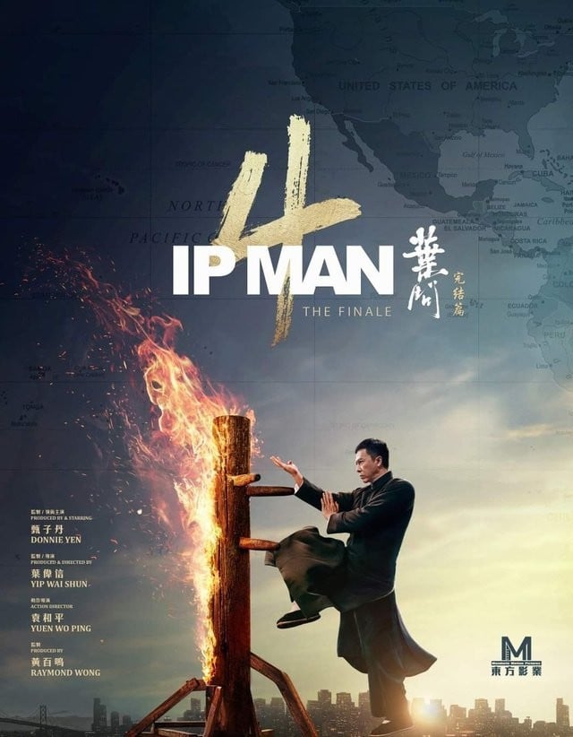 Donnie Yen strikes a familiar pose in the ‘Ip Man 4’ poster. Photo: Bona Film Group