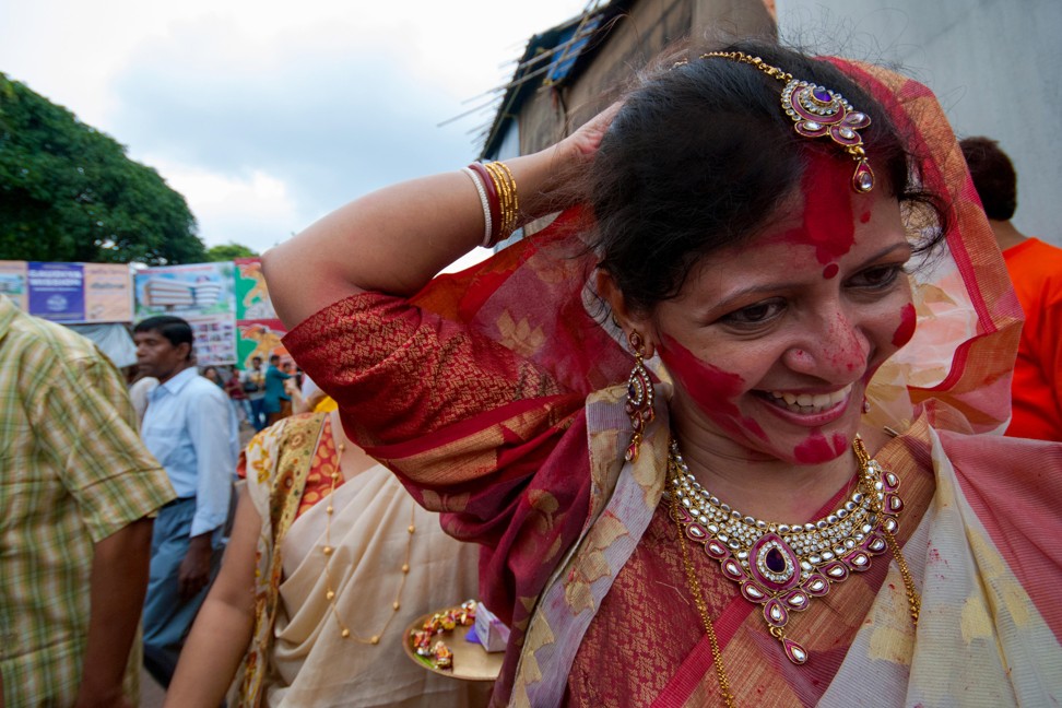 Woman celebrating Durga Puja. Photo: Alamy