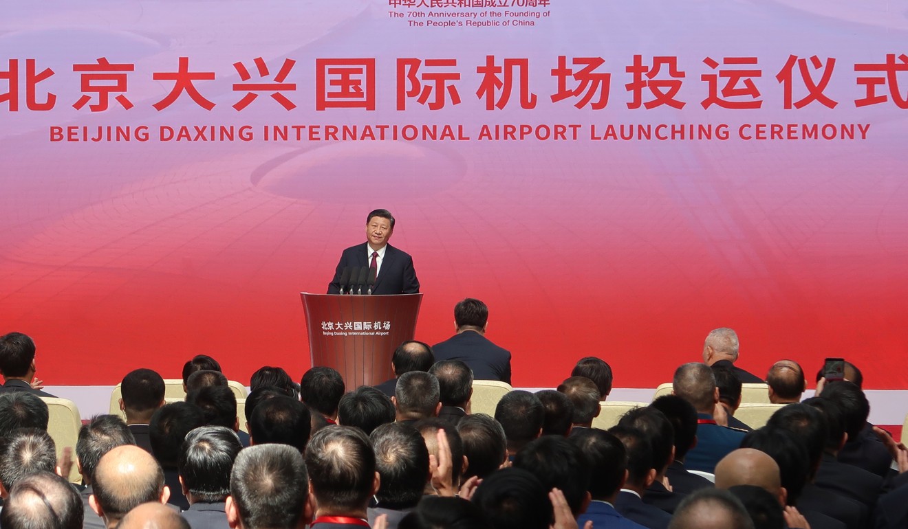 Chinese President Xi Jinping at the official opening of the new airport. Photo: EPA-EFE