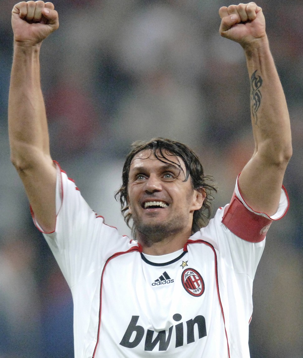 AC Milan club legend Paolo Maldini is considered one of the finest players of his generation. Photo: Xinhua