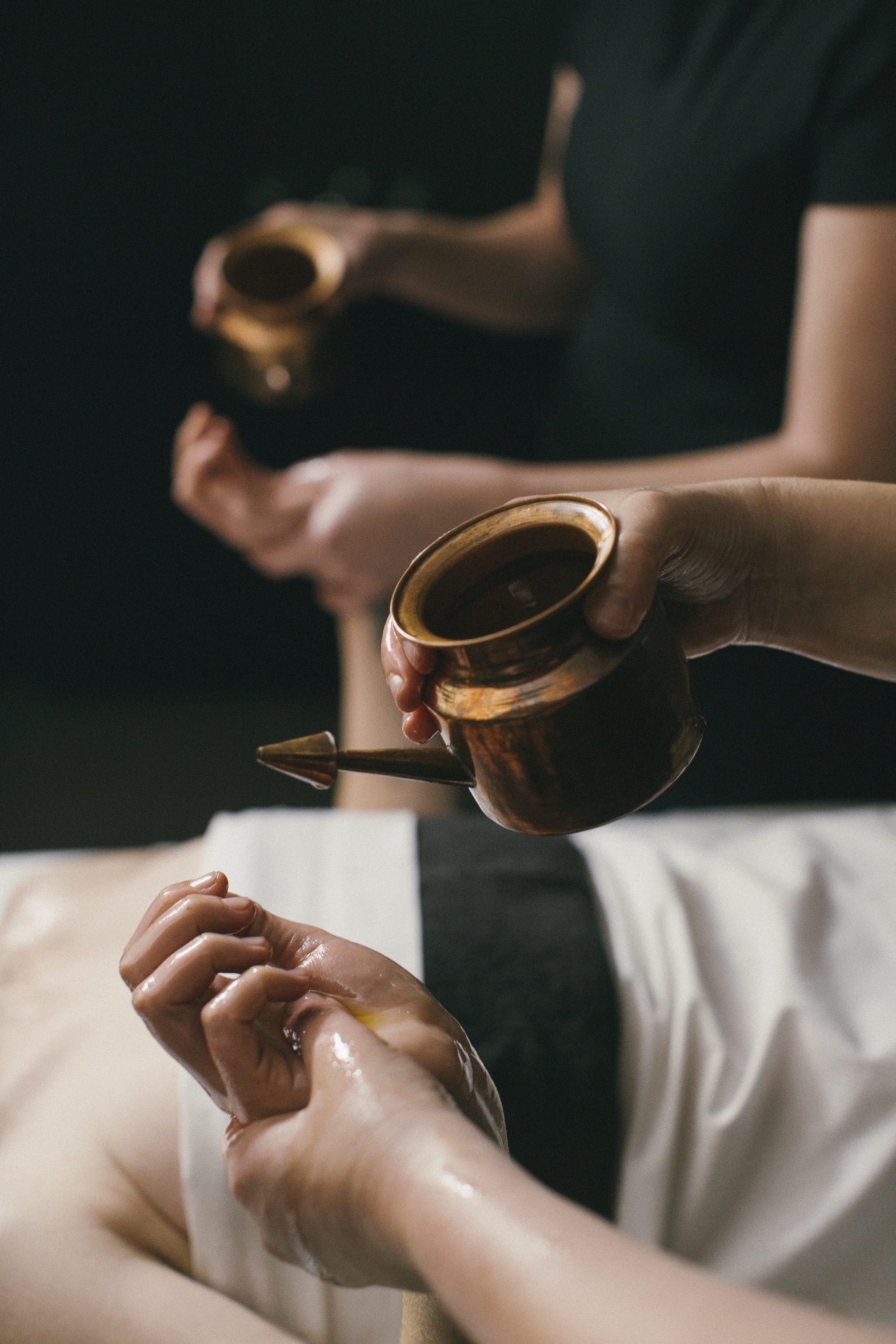 The Ayurvedic natural healing method of warm oil dripping is used during the Lush Karma spa treatment, which aims to relax the body through massage and help jettison karma that may be troubling you.