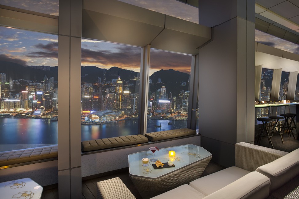 OZONE bar terrace area at the Ritz-Carlton Hong Kong