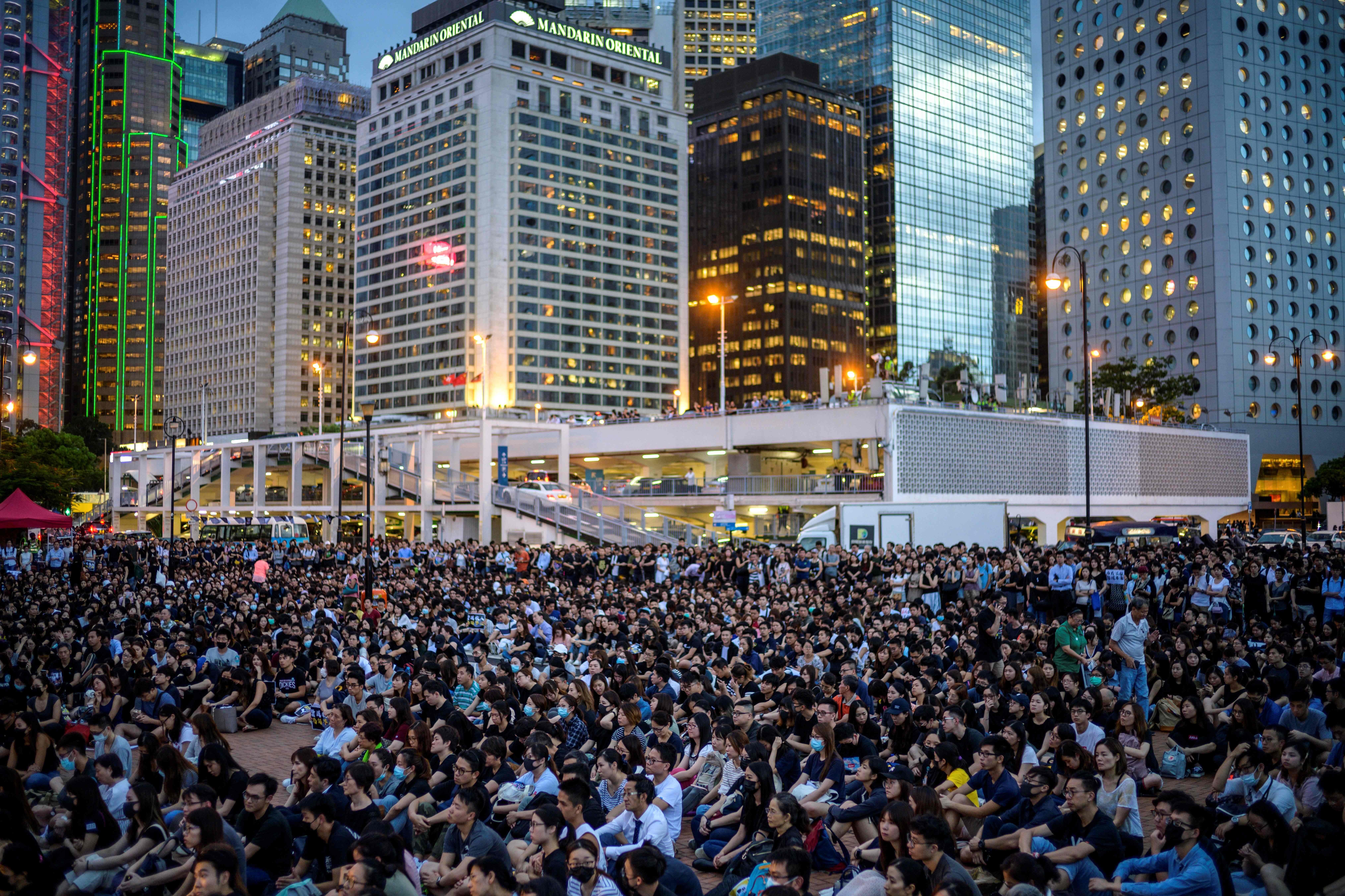 Members of Hong Kong’s medical sector attend a protest rally in Central on August 2. Democracy does not guarantee a free, stable, wealthy and happy society. Photo: AFP