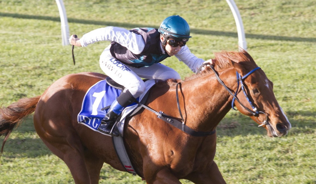 Gary Lo wins aboard Aadelad at Strathalbyn in June last year.