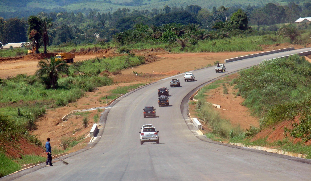 A road in Congo, built with Chinese support. Photo: AFP