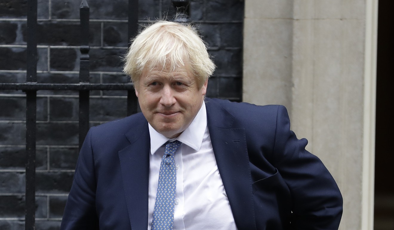 Boris Johnson leaves 10 Downing Street in London. Photo: AP