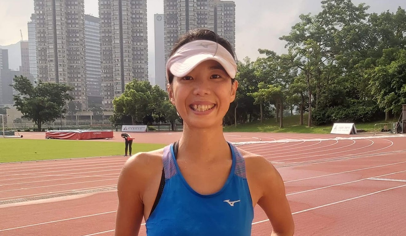 Ching Siu-nga finishes a training session at the Sports Institute before leaving for Doha.