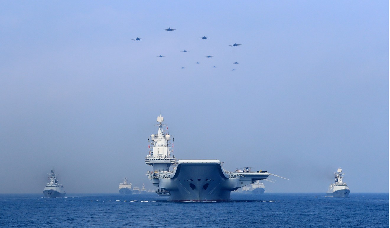 Warships and fighter jets of the Chinese People’s Liberation Army. China’s military is growing in strength, but still lags its US counterpart. Photo: Reuters